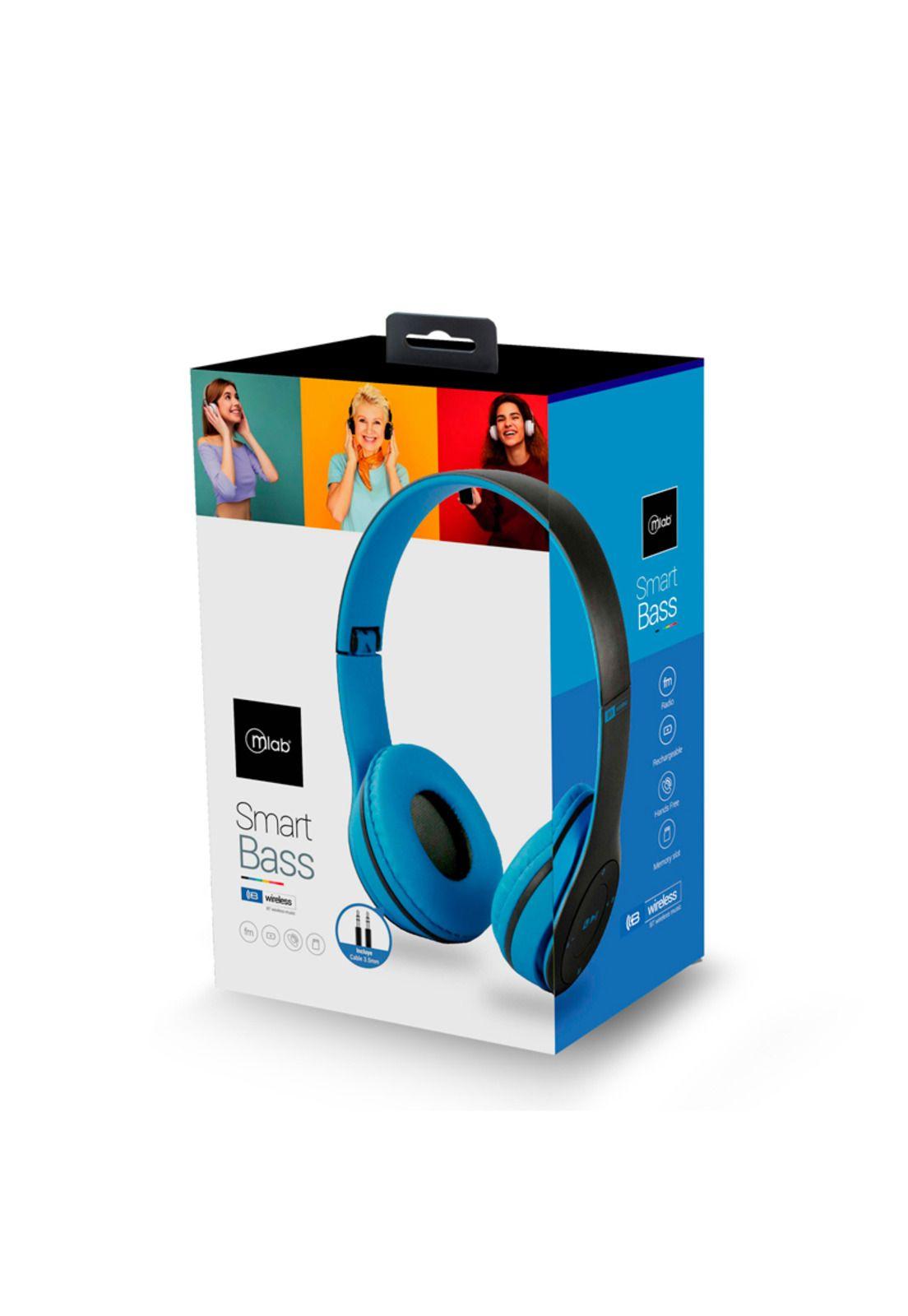 Audífono Over Ear Smart Bass Bluetooth Mlab -3