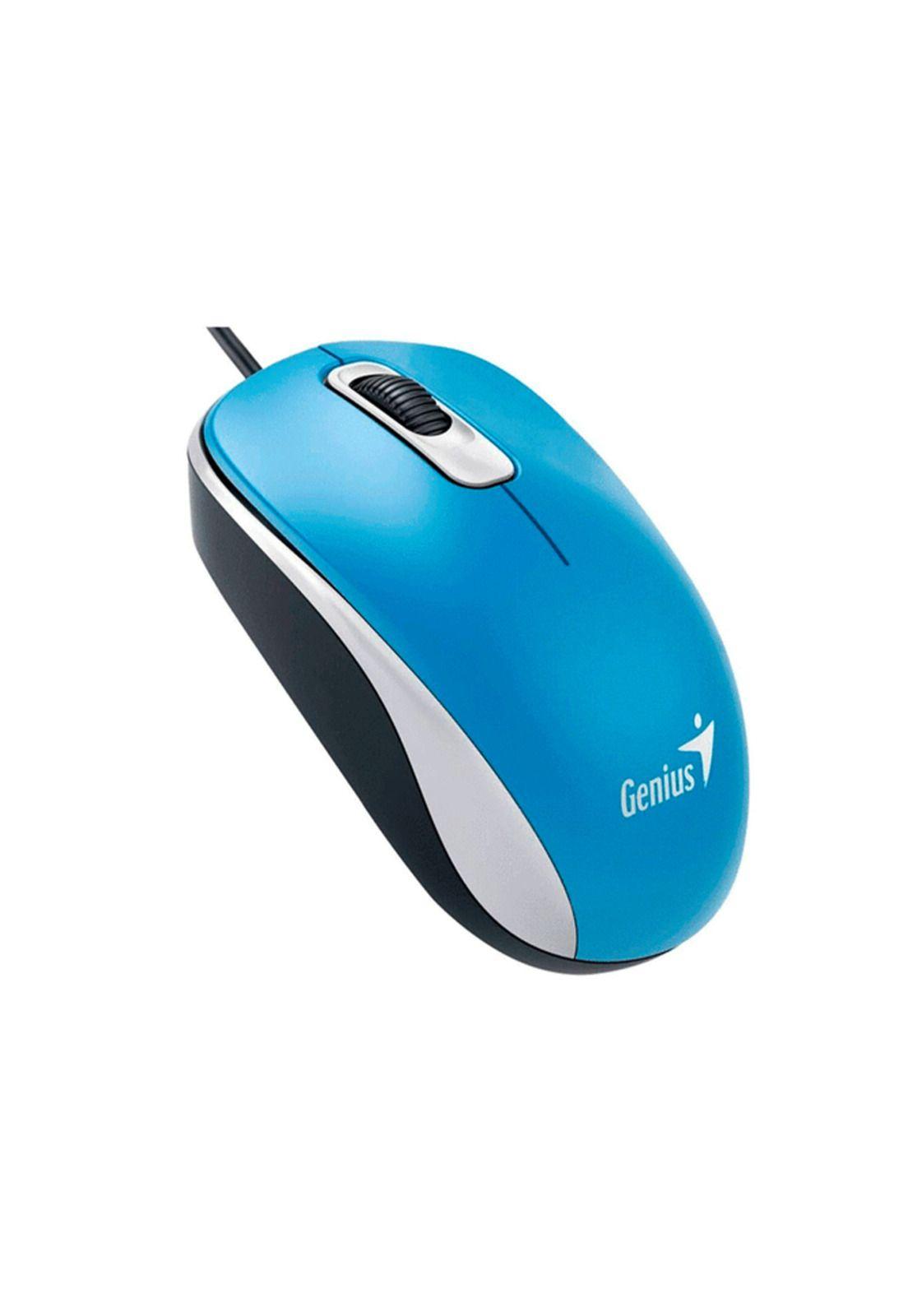 Mouse Genius DX110 1000DPI 3 Botones azul-0
