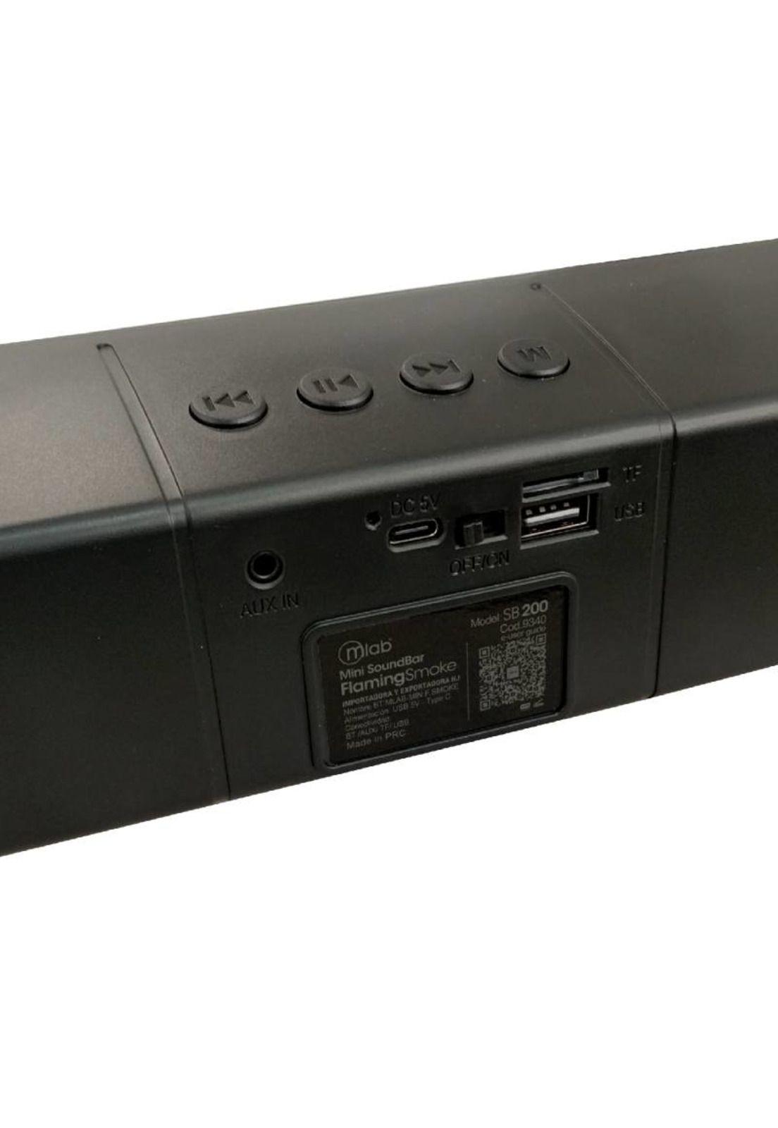 Parlante Mlab 9340 mini soundbar Flaming Smoke Bluetooth SB-200-4