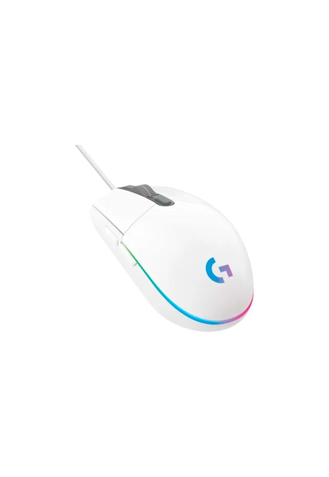 Mouse Alámbrico Logitech G203 / Blanco-2