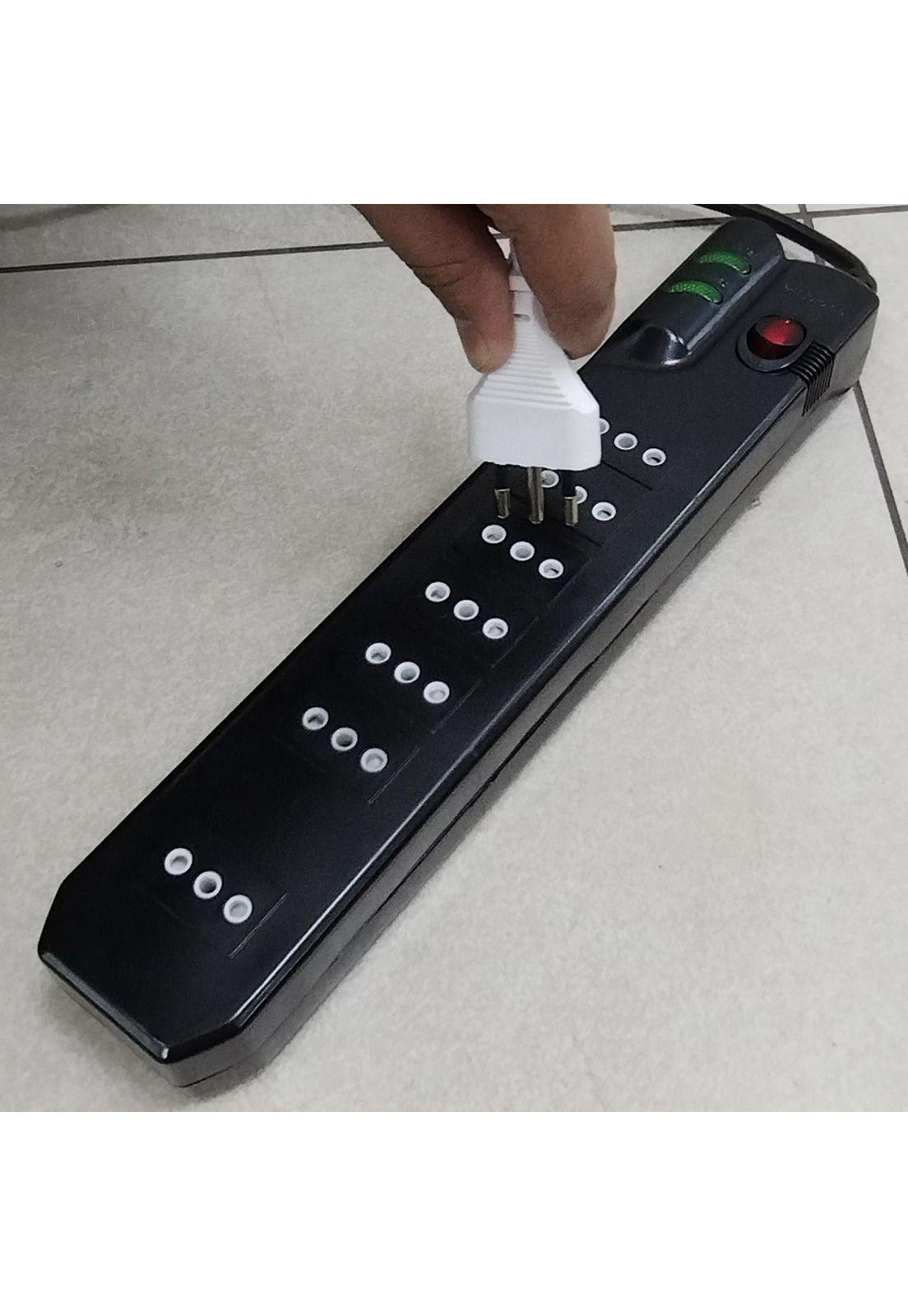 Alargador Con Protector De Sobrevoltaje 1400j 5mt Mlab-3