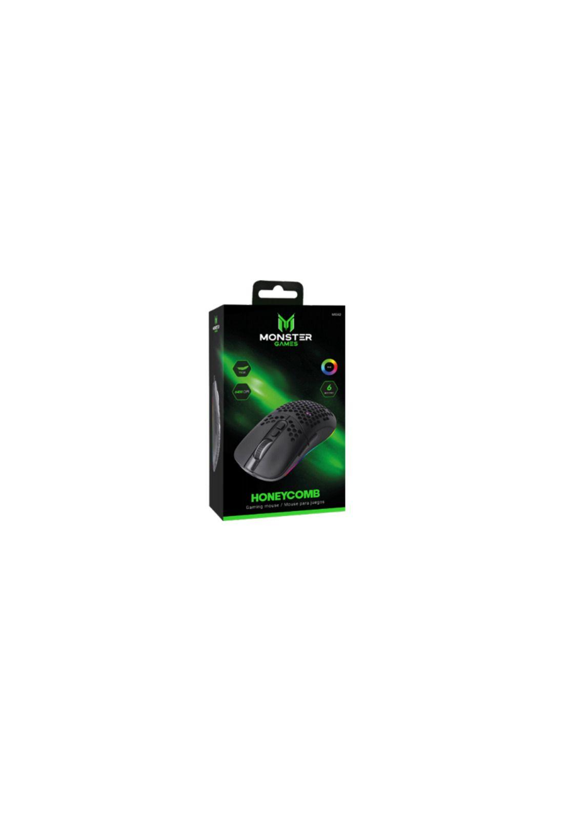 Mouse Gamer Honeycom Monster 6 Botones 6400 DPI-2