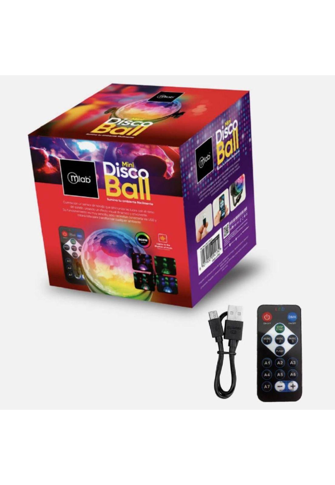 Bola de Luz Mini Disco Ball RGB Music Mlab 9413-1