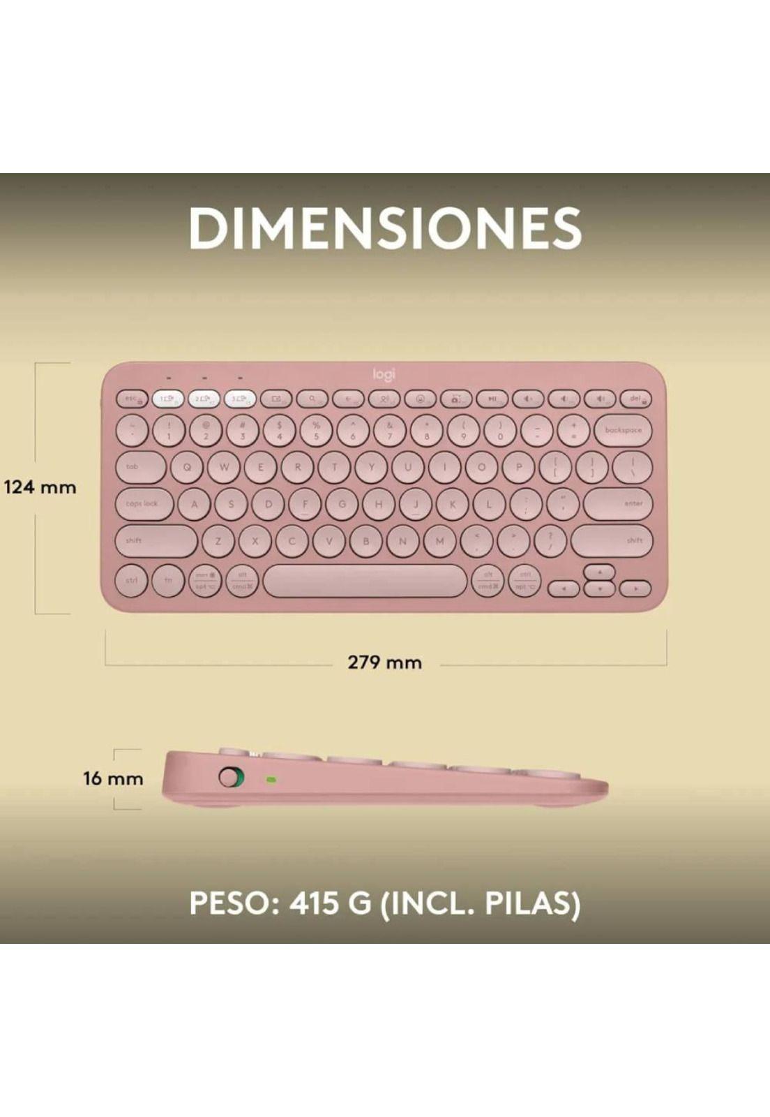 Teclado Logitech Pebble Keys 2 K380s Bluetooth-2