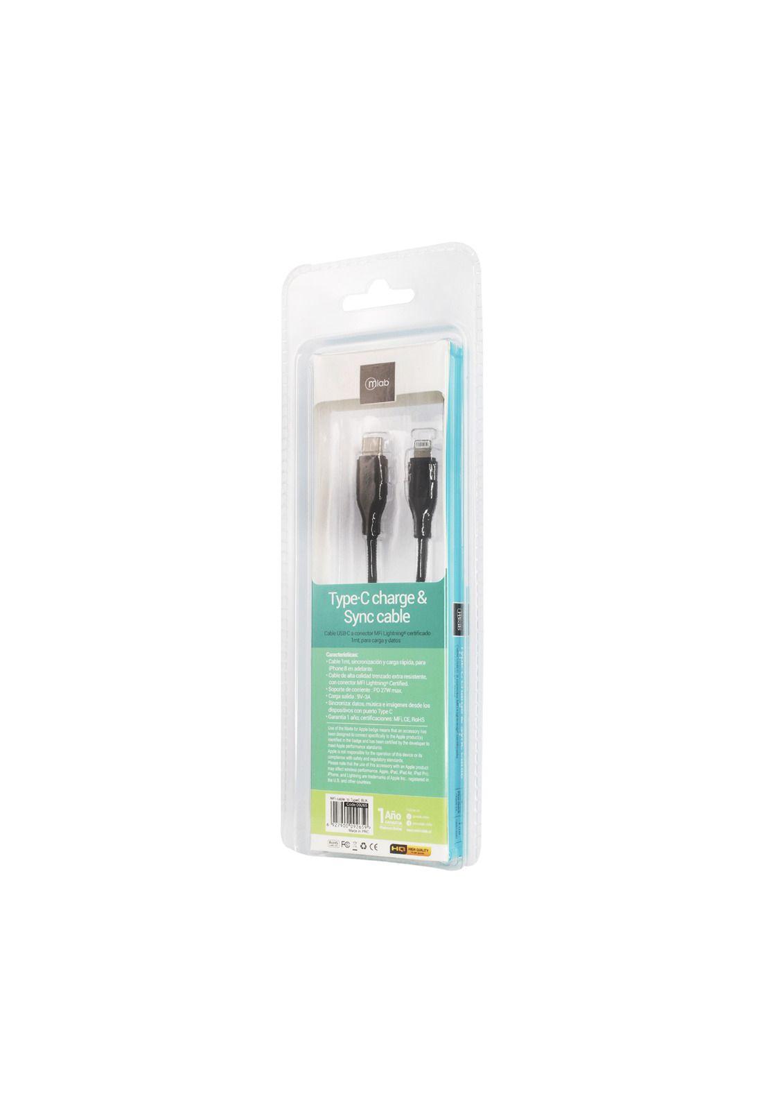 Cable Certificado Mlab Lightning a Tipo c-2