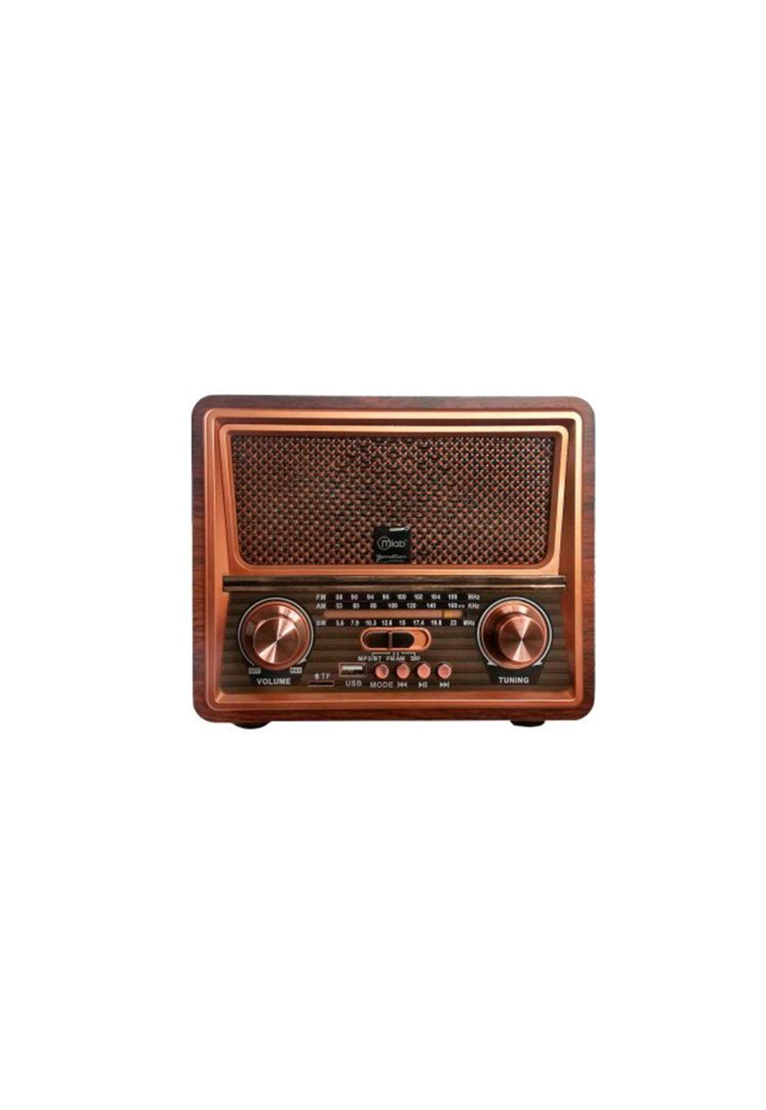 Radio Portátil Bluetooth Retro Vennetian Mlab Usb Am Fm-1