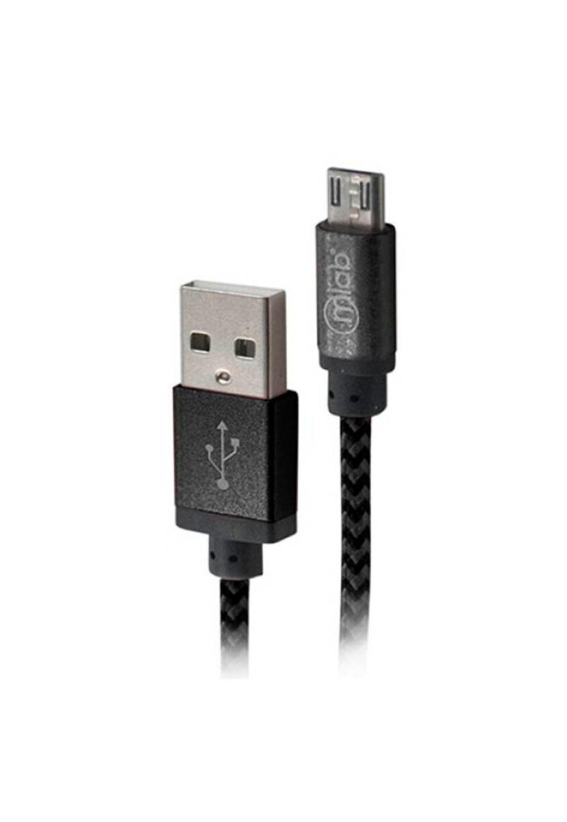 Cable Usb A Micro Usb Para Teléfono Negro Mlab-0