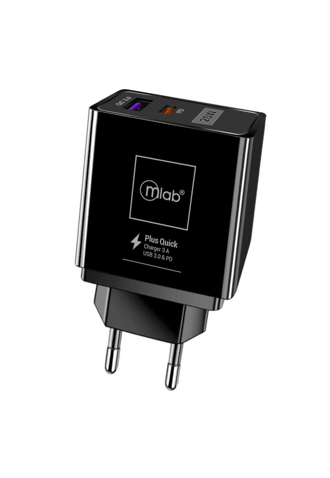 Cargador Mlab 9272 Home Charger 2  USB QC 3.0 + PD 20W  -0