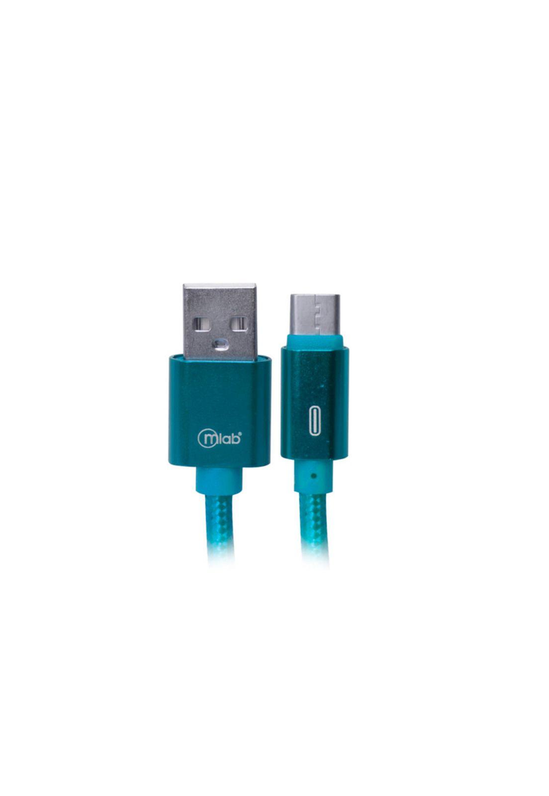 Cable Usb A Tipo C Azul Mlab 1mts-0