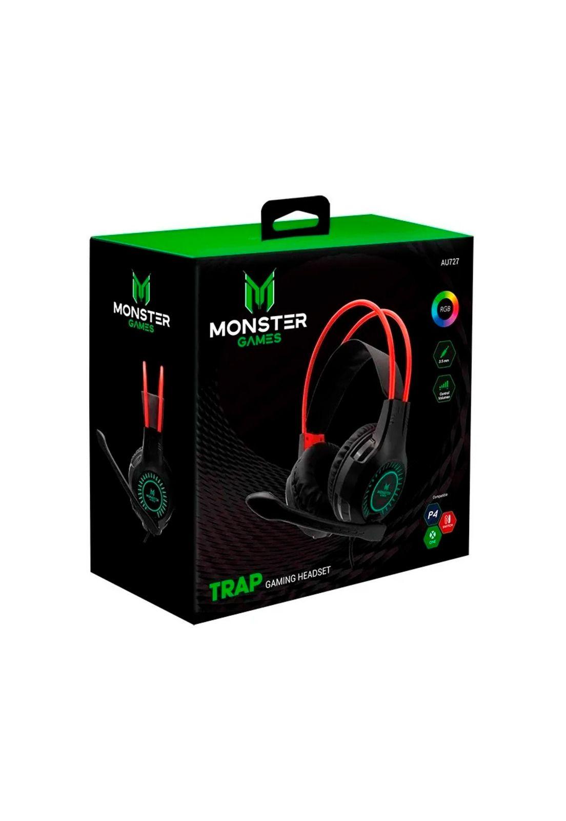 Audífonos Gamer Trap Monster Games Over-EAR-3