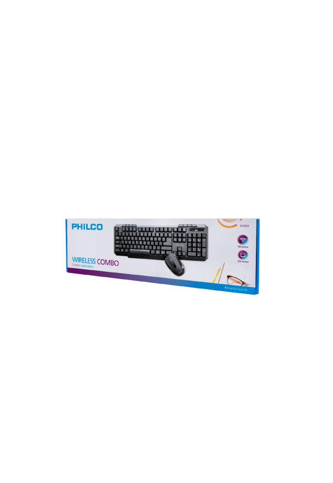Kit Inalámbrico Teclado + Mouse Philco 1600 Dpi-1