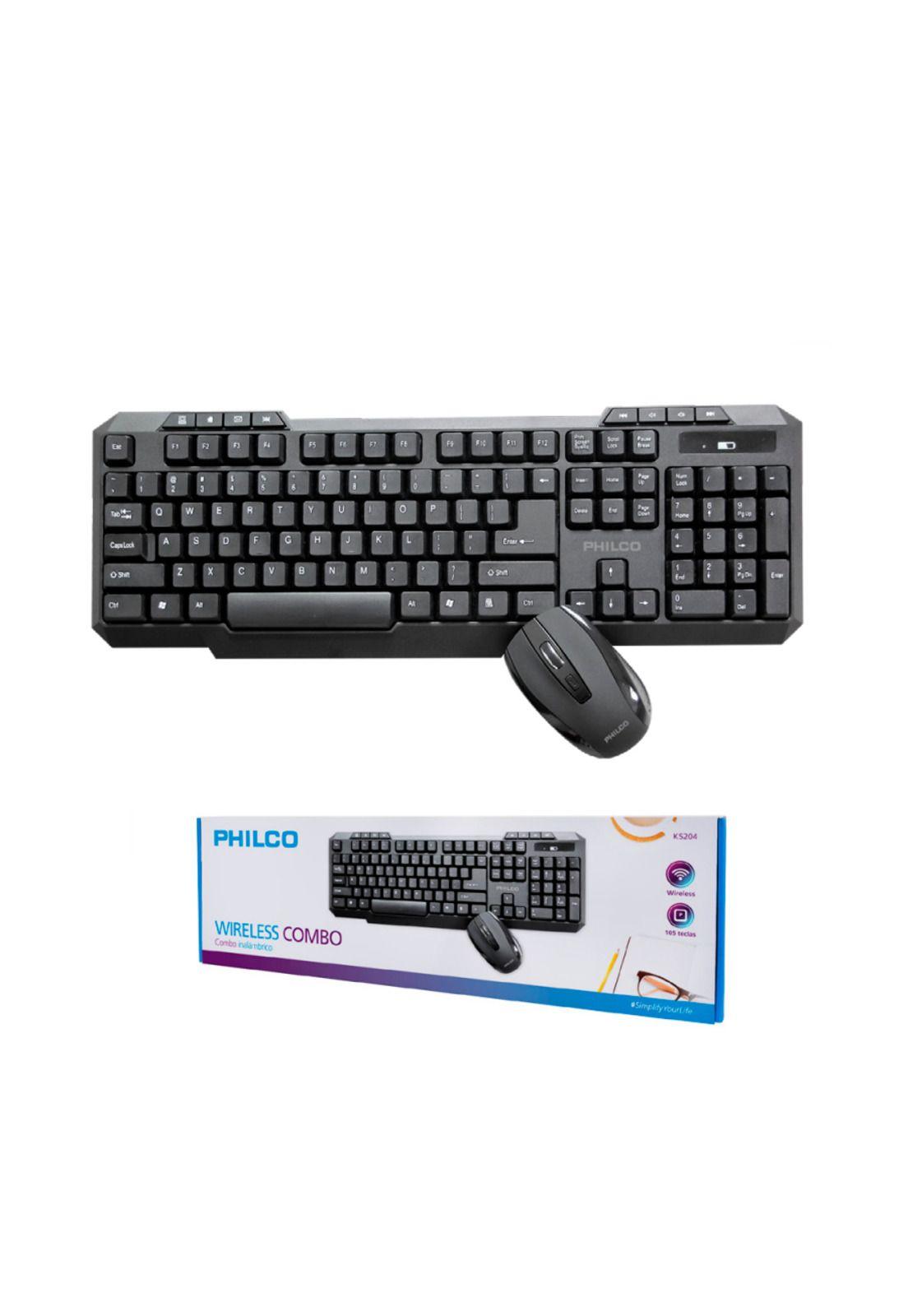 Kit Inalámbrico Teclado + Mouse Philco 1600 Dpi-2
