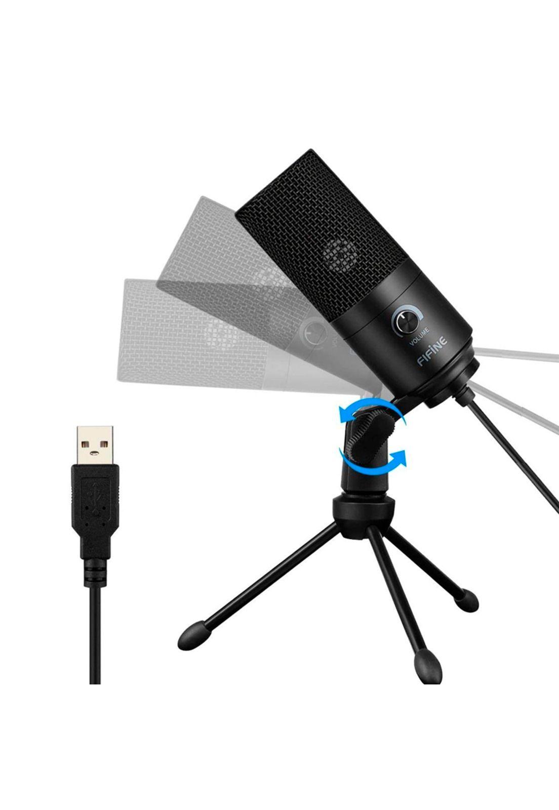 Micrófono Condensador Fifine  / Usb / K669B-3