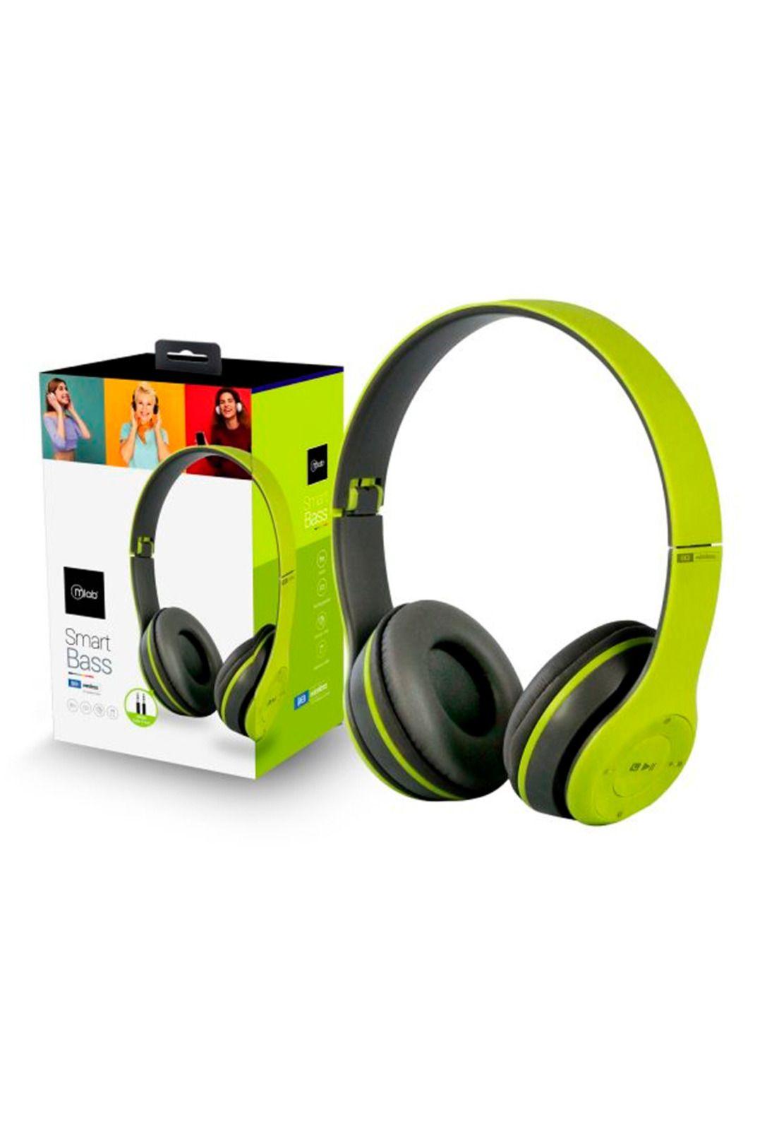 Audifonos Mlab Smart Bass 9068 Bluetooth Y Jack 3.5mm Verde-0