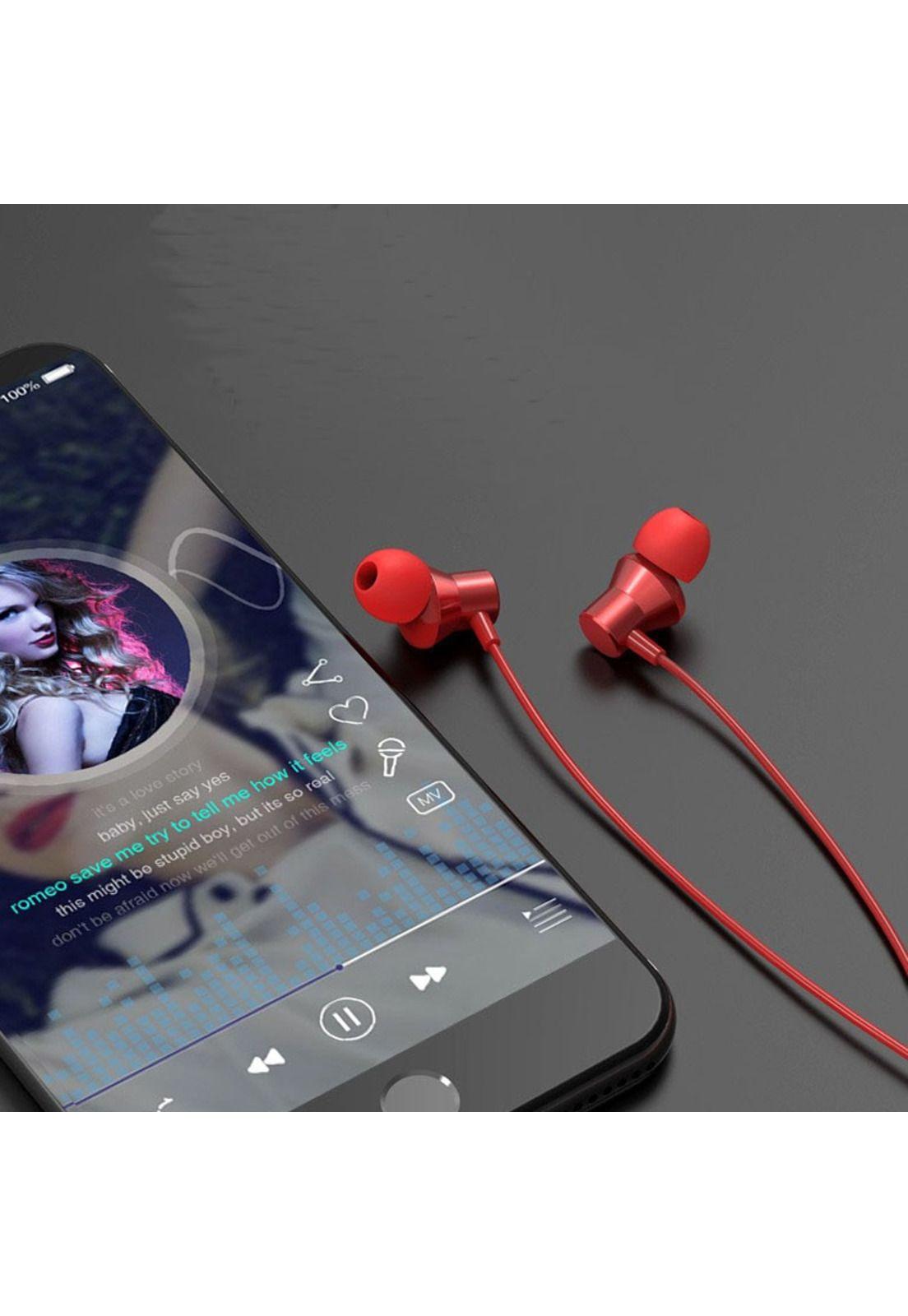Audifono Alámbrico Lenovo In Ear Hf130 Rojo Fx-3