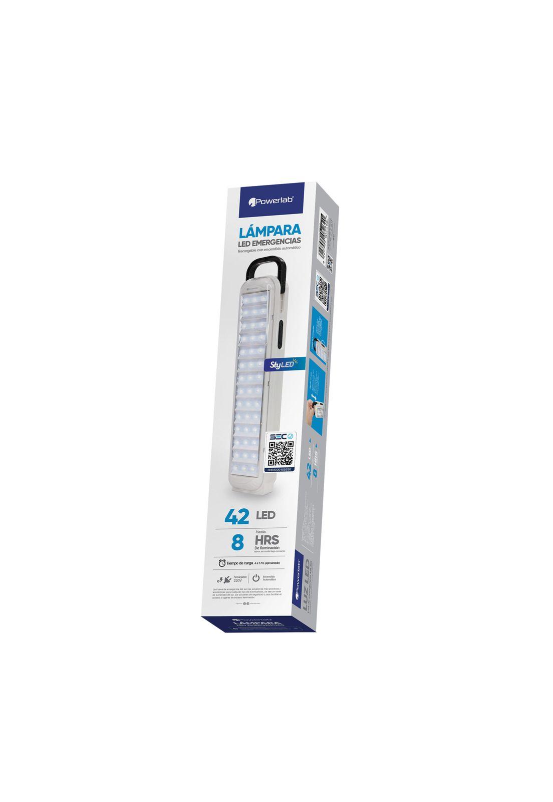 Powerlab Lampara De Emergencia 42 Led-2