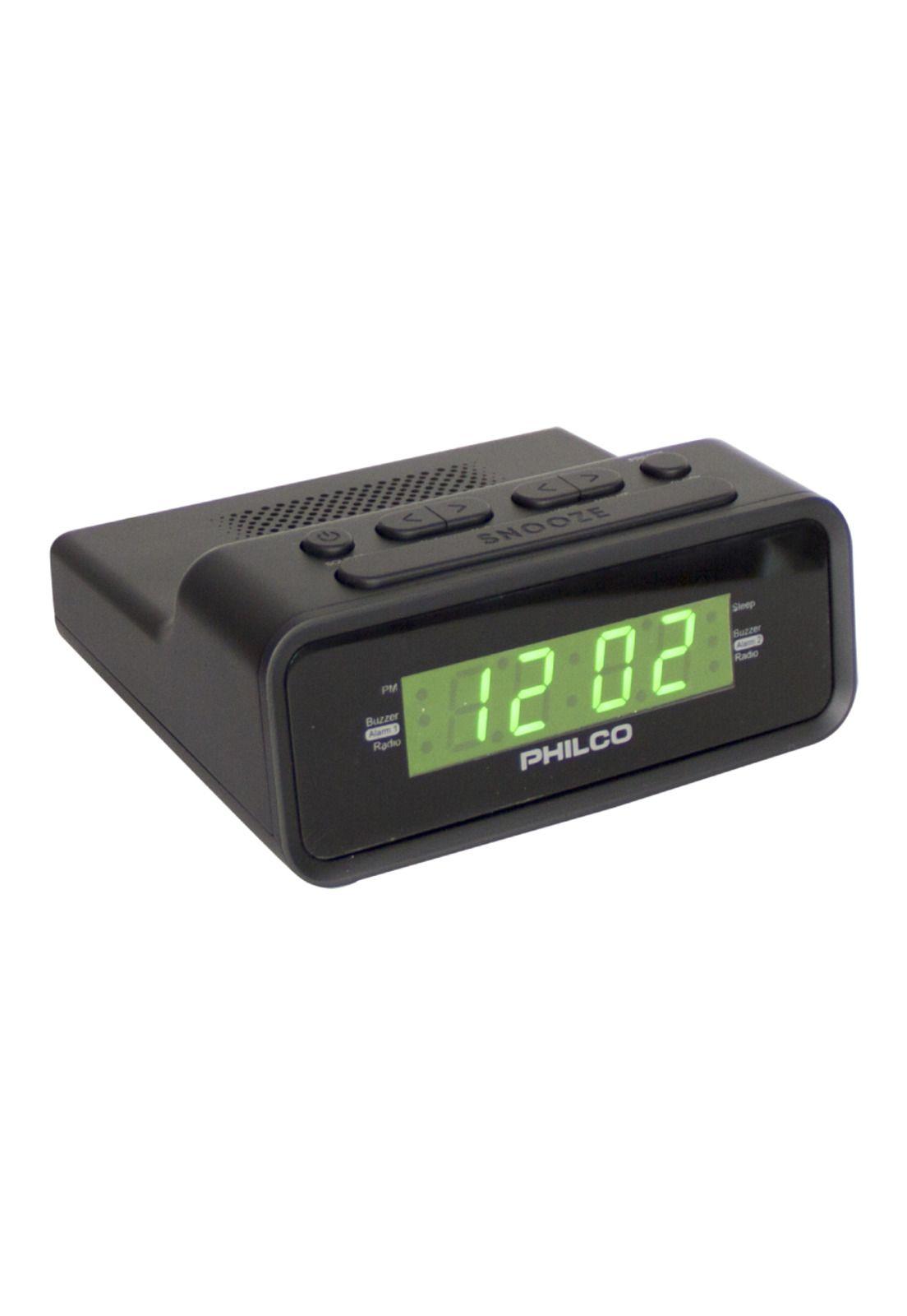 Radio Reloj Philco, Radio FM, Pantalla LED 0,6", Alarma Dual-2
