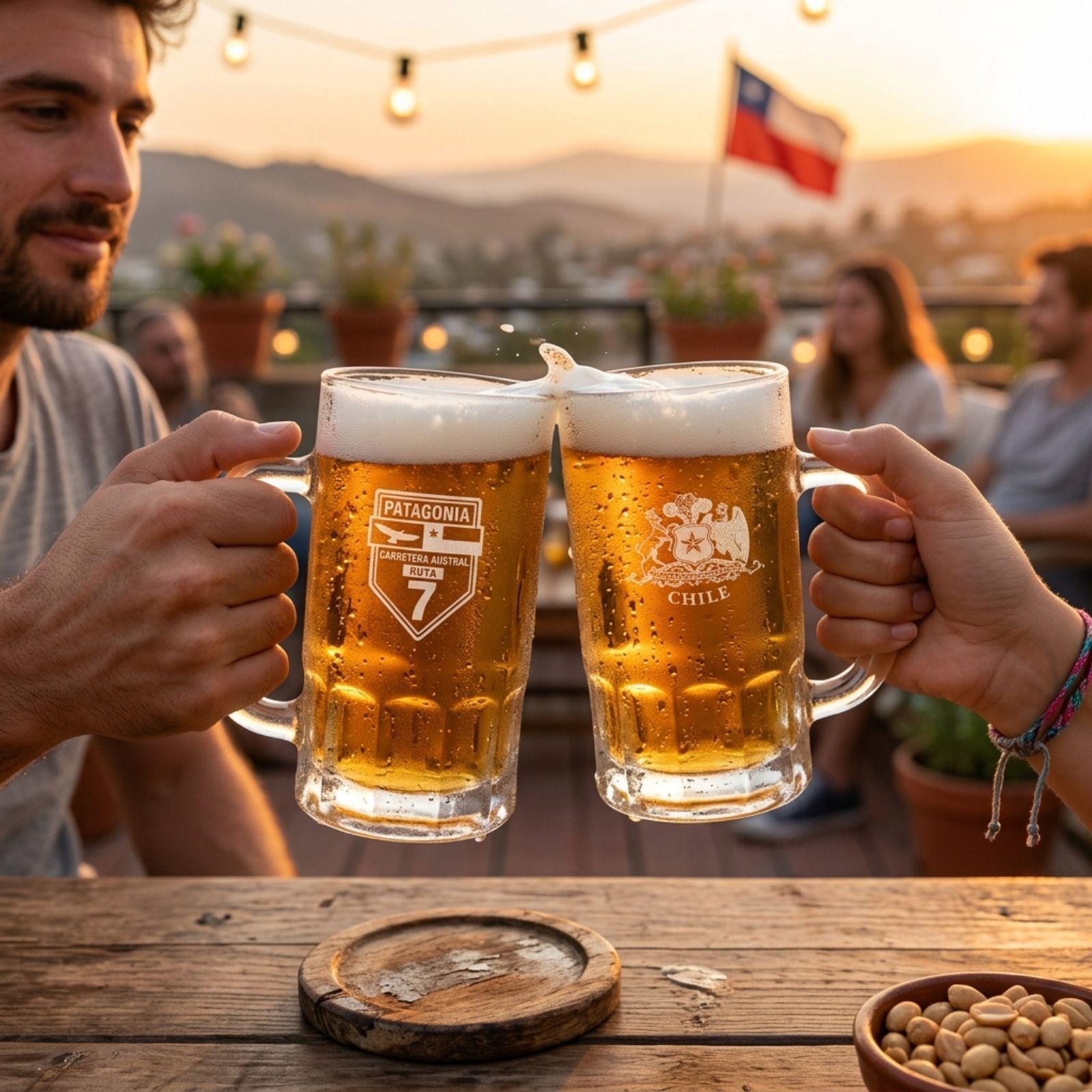 Set 2 Vasos Shop Cervecero Escudo y Patagonia Chile 425 ml-4