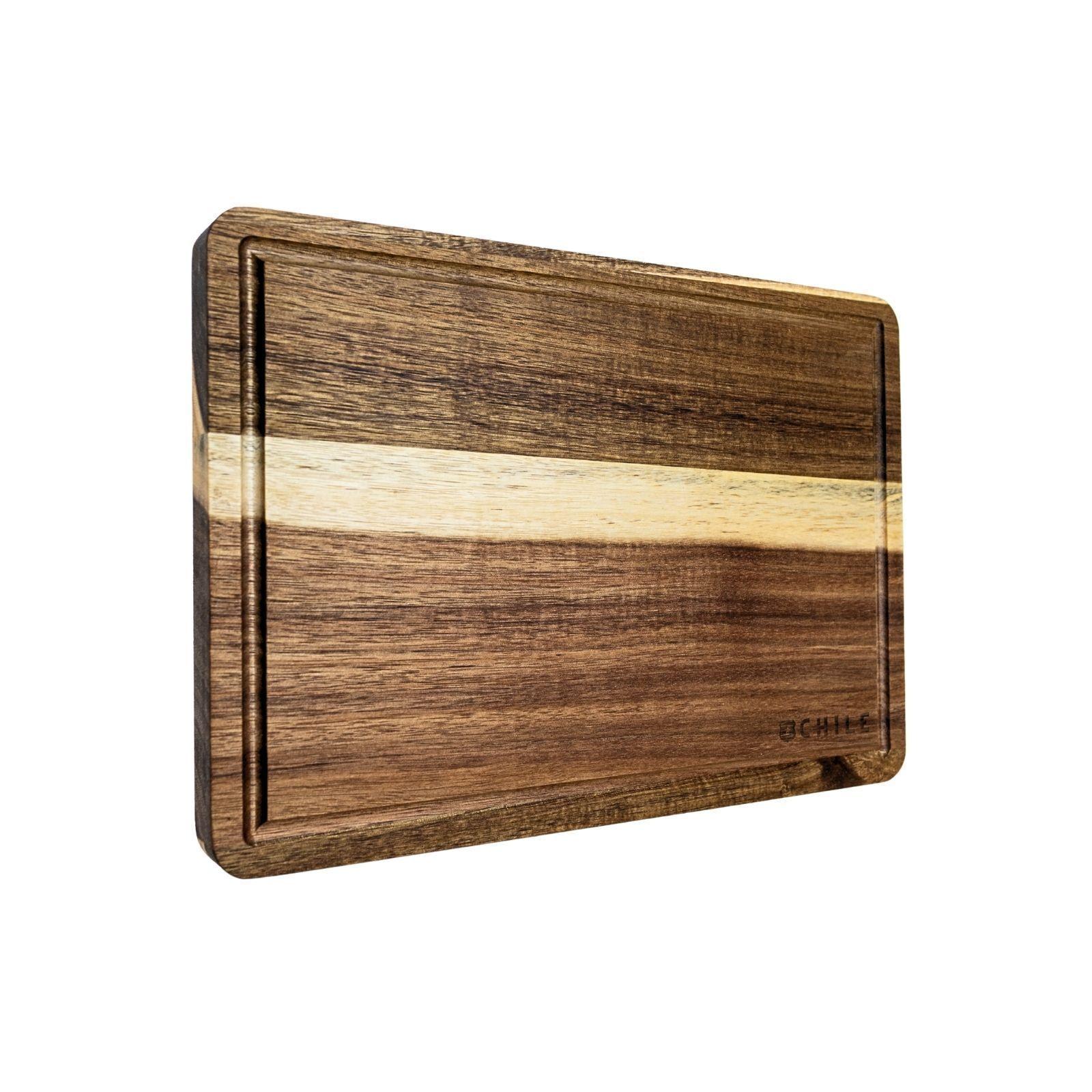 Tabla de Picoteo y Corte Madera de Acacia Chile Souvenir-5