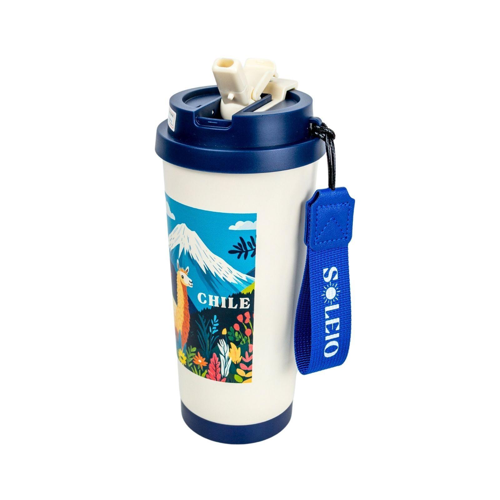 Vaso T rmico Souvenir Chile Llama Azul 500 ml-3