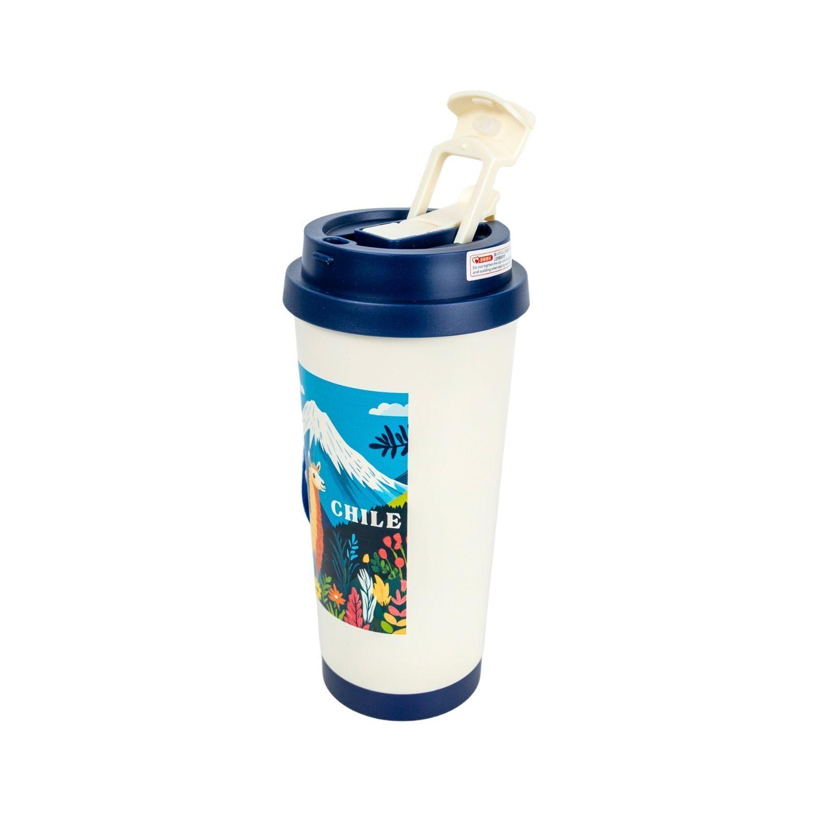 Vaso T rmico Souvenir Chile Llama Azul 500 ml-4