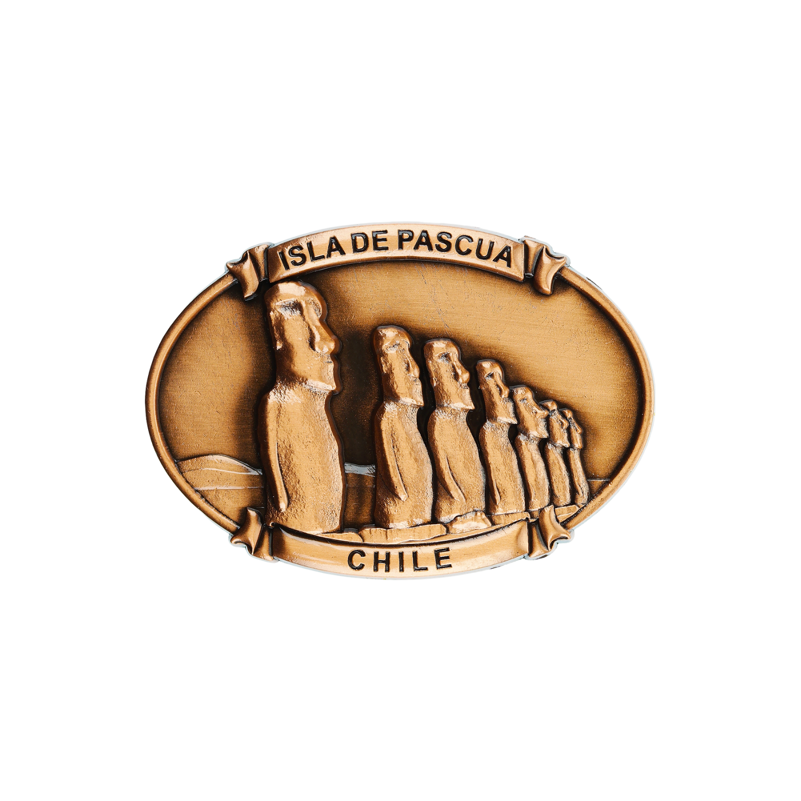 Pack 5 Imanes Refrigerador Souvenir Chile Color Cobre Soleio