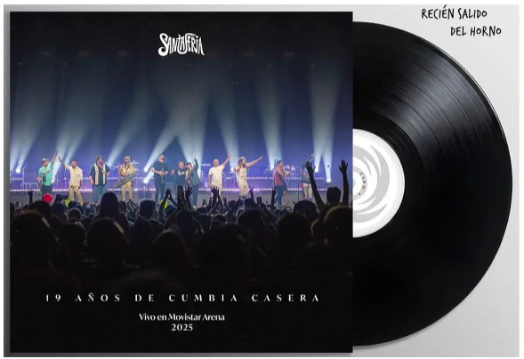 SANTA FERIA - 19 AÑOS DE CUMBIA CASERA EN VIVO LP - VINILO-2