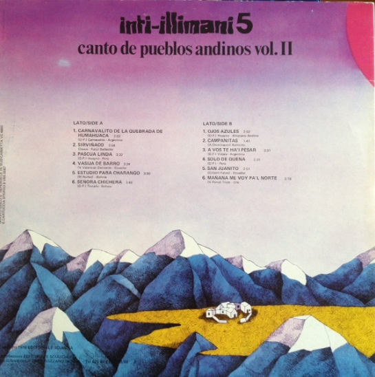 INTI ILLIMANI - INTI ILLIMANI 5 CANTO DE PUEBLOS ANDINOS VOL II LP - VINILO-1