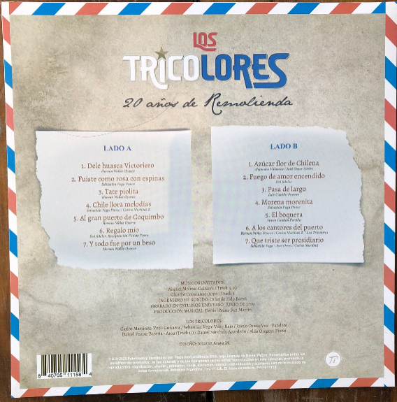 LOS TRICOLORES - 20 ANOS DE REMOLIENDA LP - VINILO-1