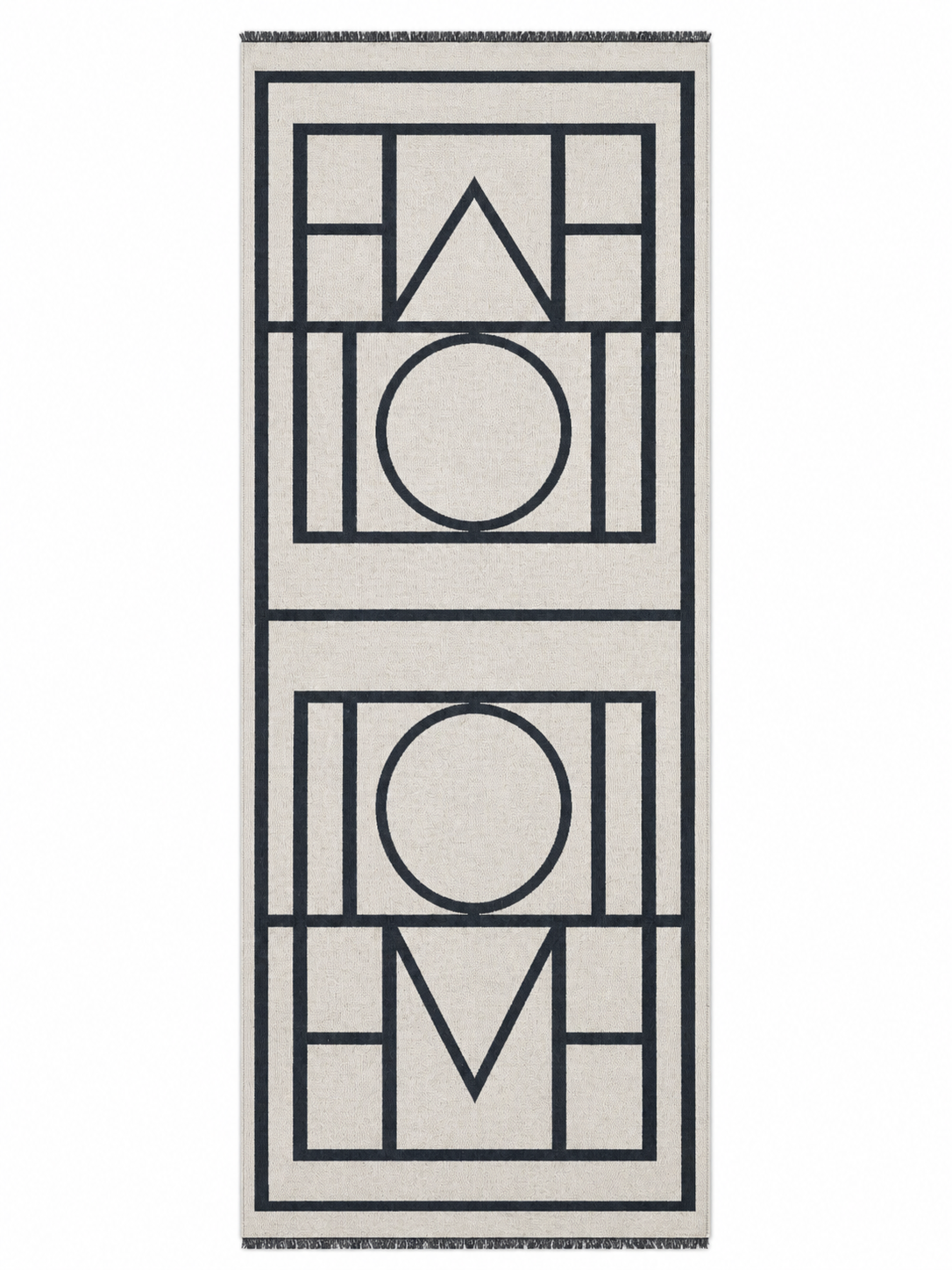 Chal de acrílico imitación cashmere blanco/negro para mujer 60x180 cm-2