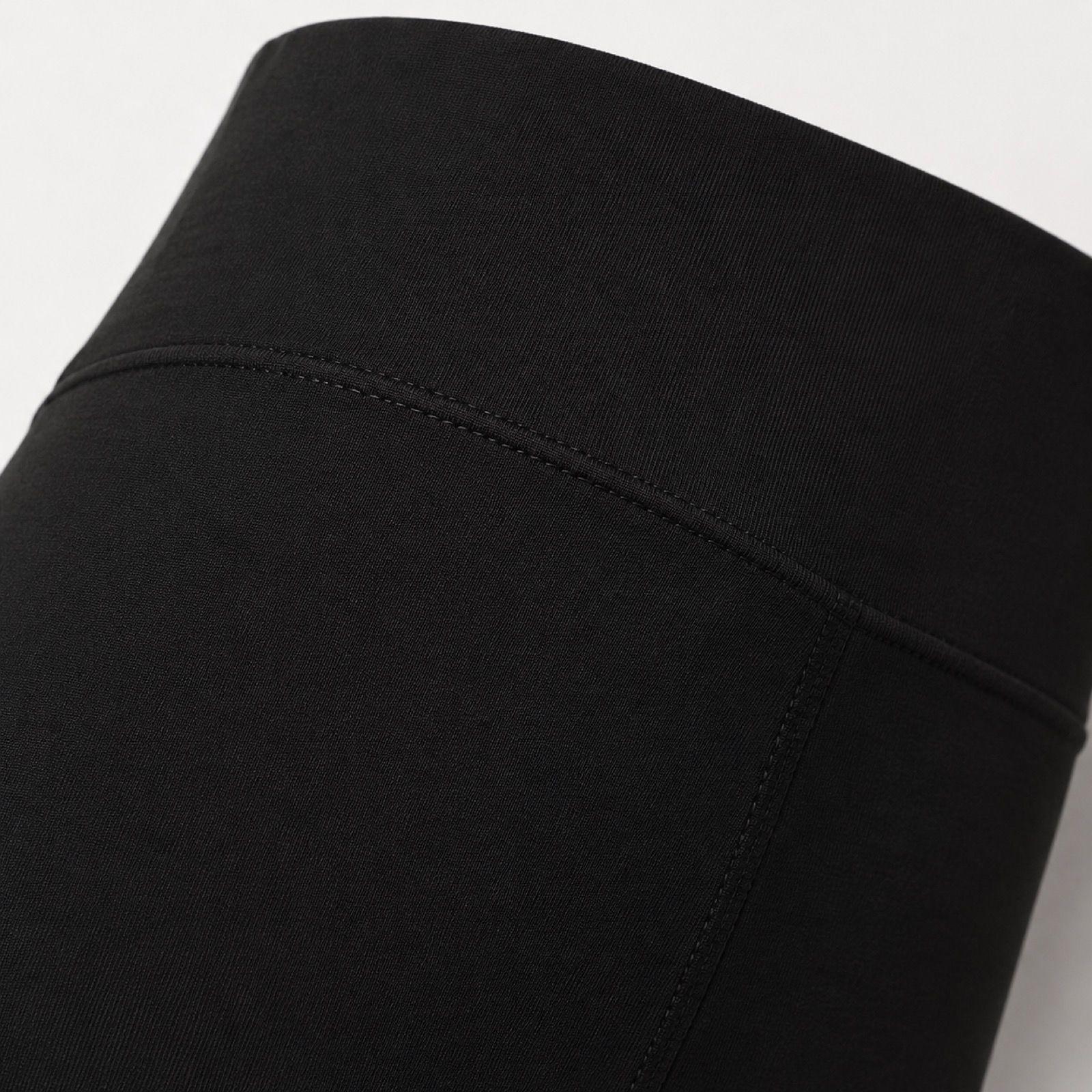Leggings térmicos negros para mujer, talla única-5