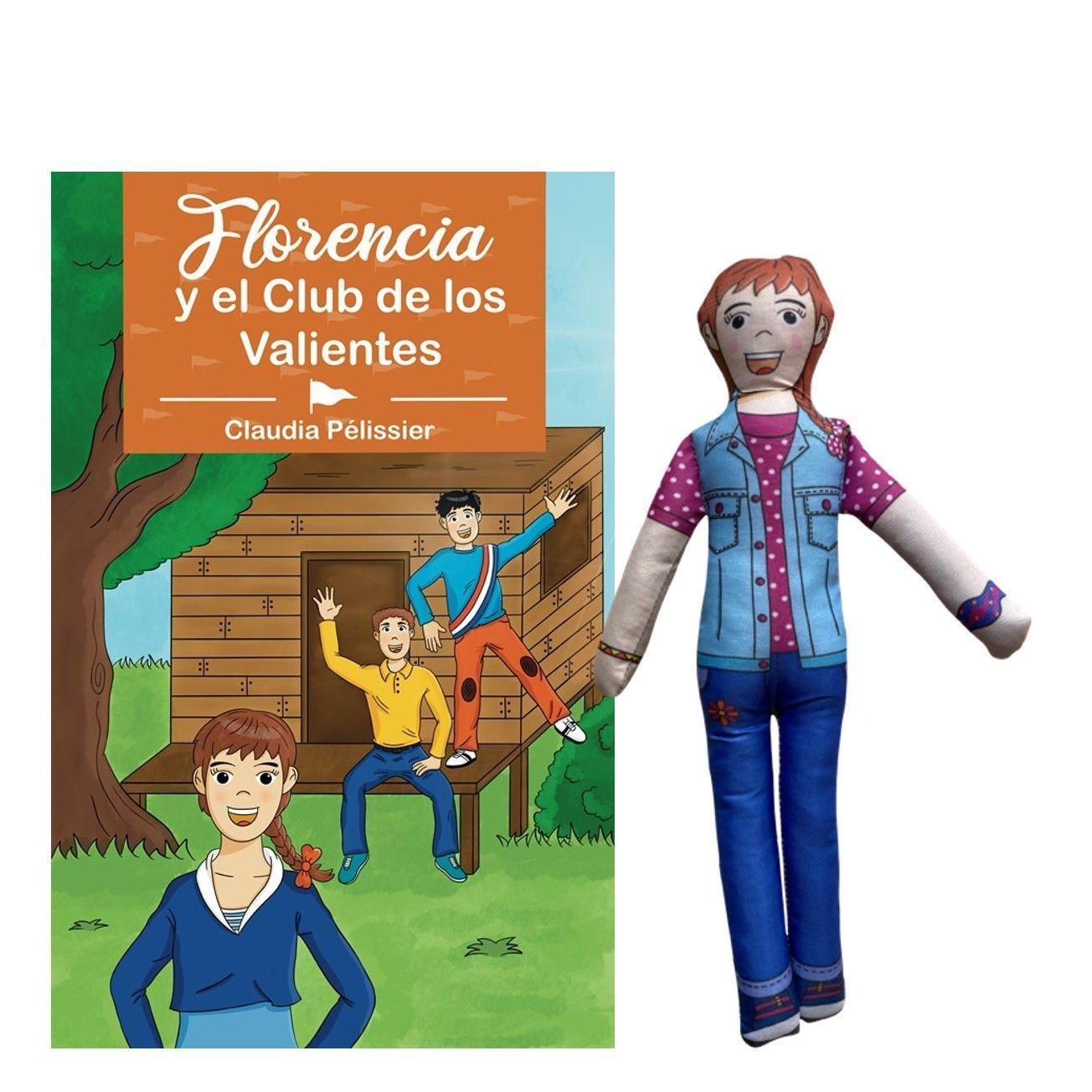 Libro Florencia y el Club de los Valientes con muñeca Florencia-0