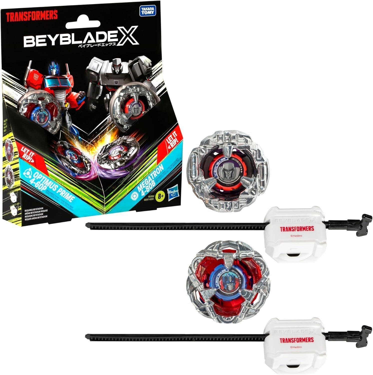 TROMPO BEYBLADE X TRANSFORMERS OPTIMUS PRIME Y MEGATRON-0