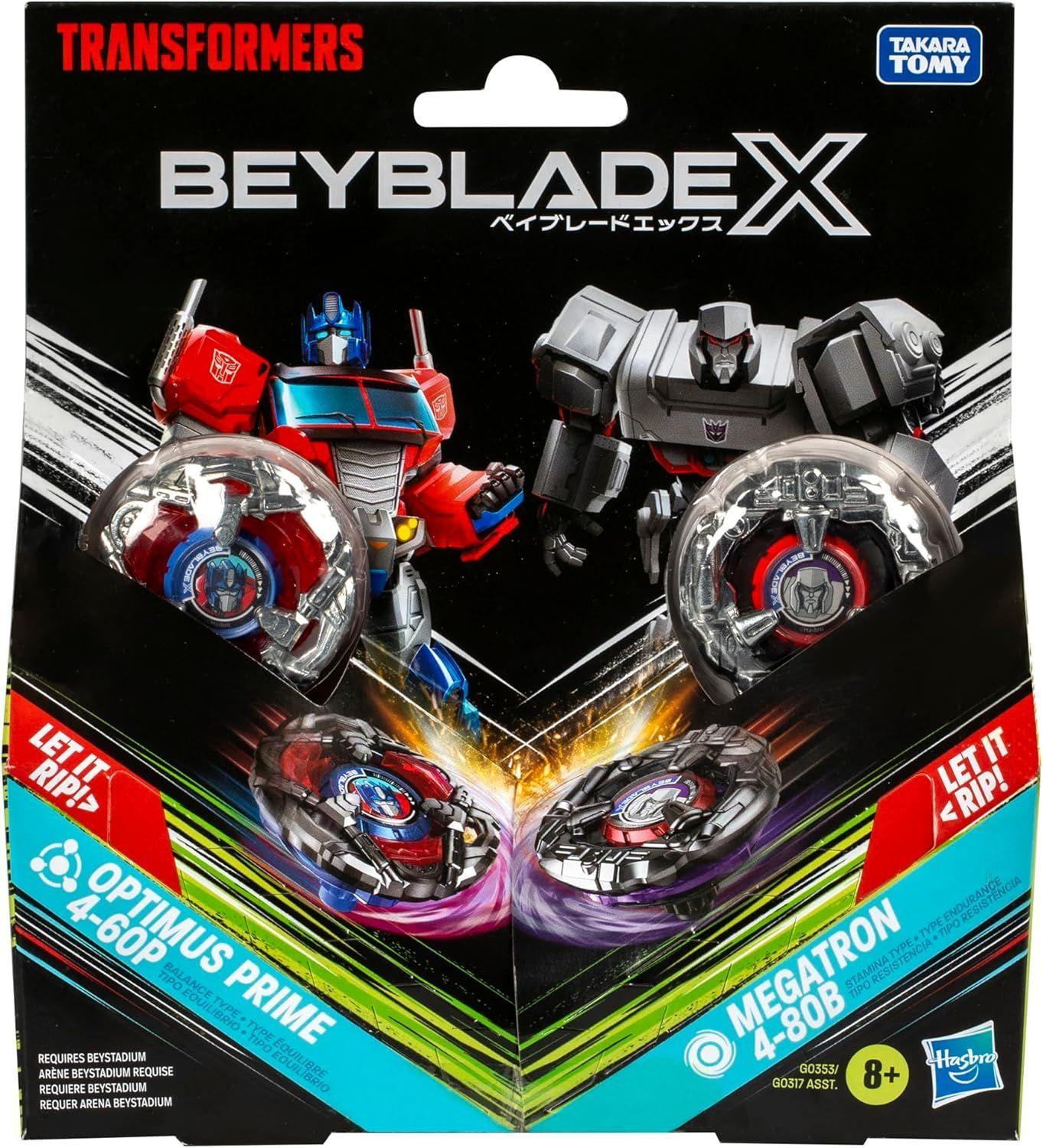 TROMPO BEYBLADE X TRANSFORMERS OPTIMUS PRIME Y MEGATRON-2