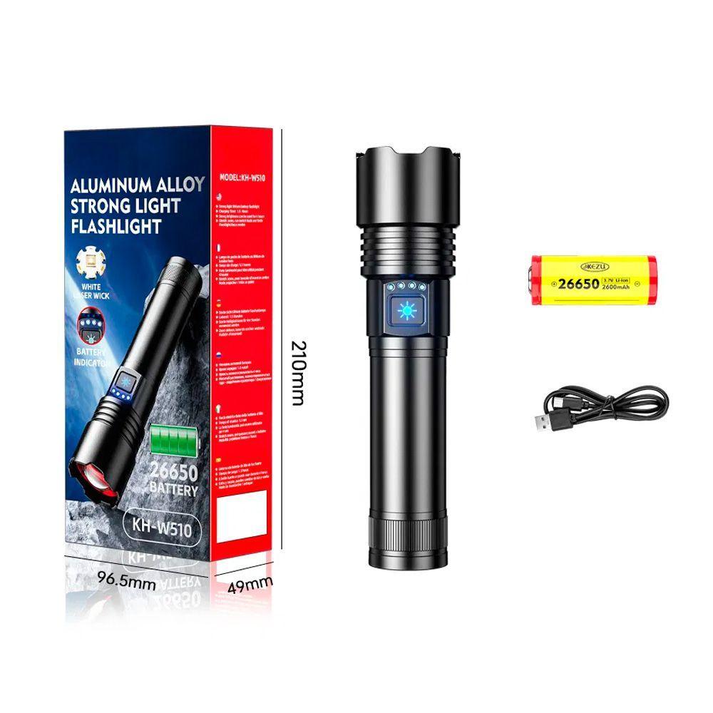 LINTERNA LASER BLANCA CON ZOOM TELESCOPICO Y LUZ BRILLANTE-2