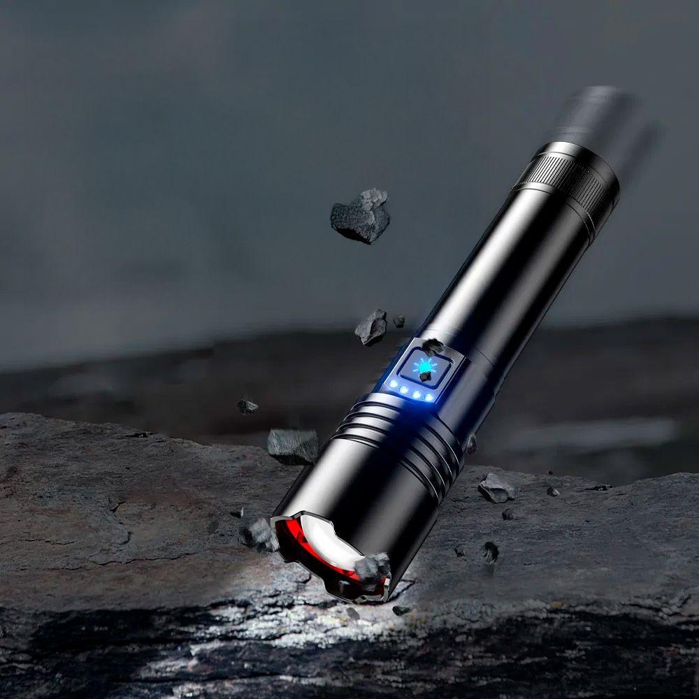 LINTERNA LASER BLANCA CON ZOOM TELESCOPICO Y LUZ BRILLANTE-5