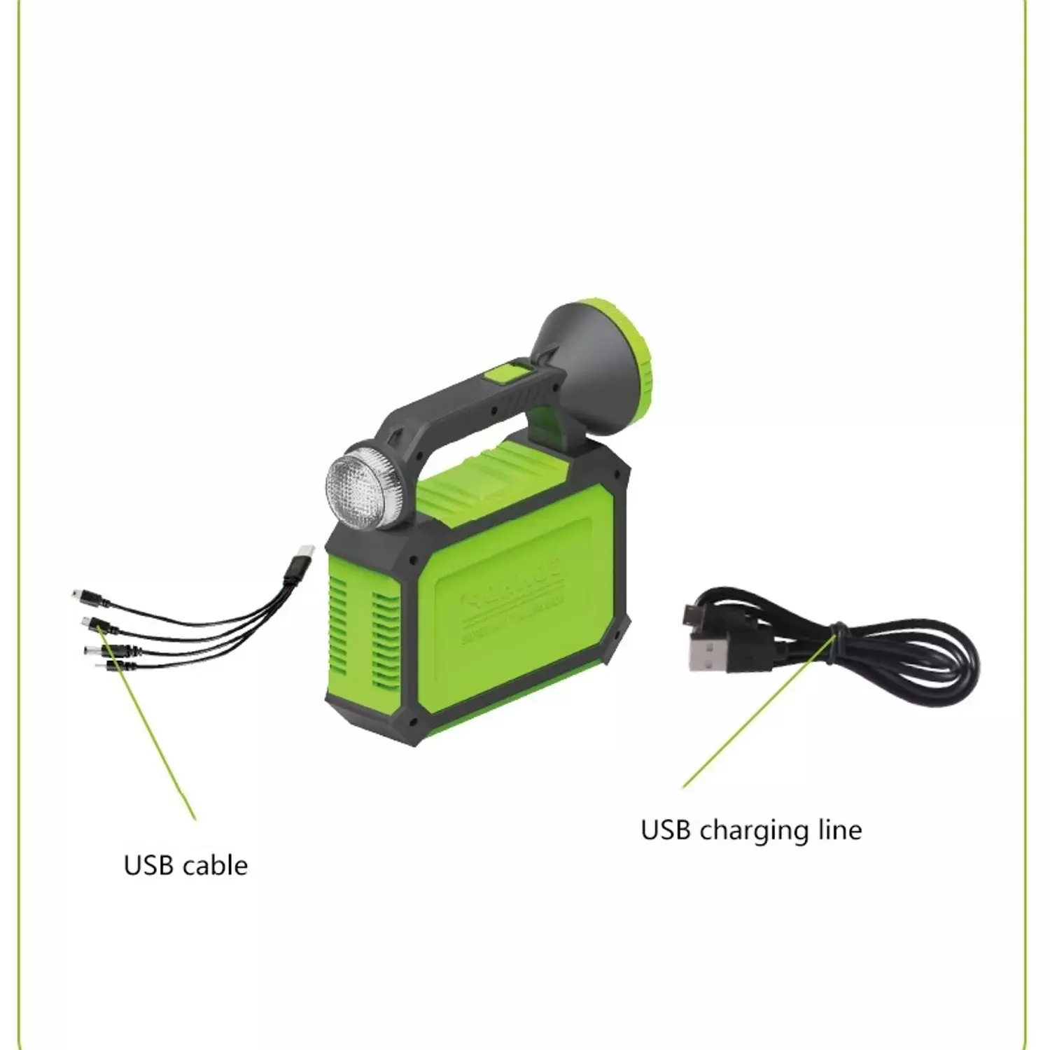 LINTERNA / LAMPARA DE EMERGENCIA PORTATIL CON CARGADOR USB-2