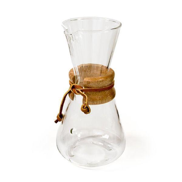 CAFETERA DE VIDRIO CHEMEX 3 TAZAS MANGO MADERA 400 ML-1