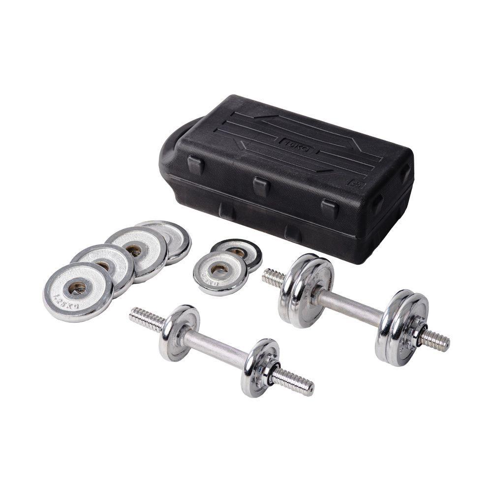 Set Maleta Mancuernas Cromada 15kg-1