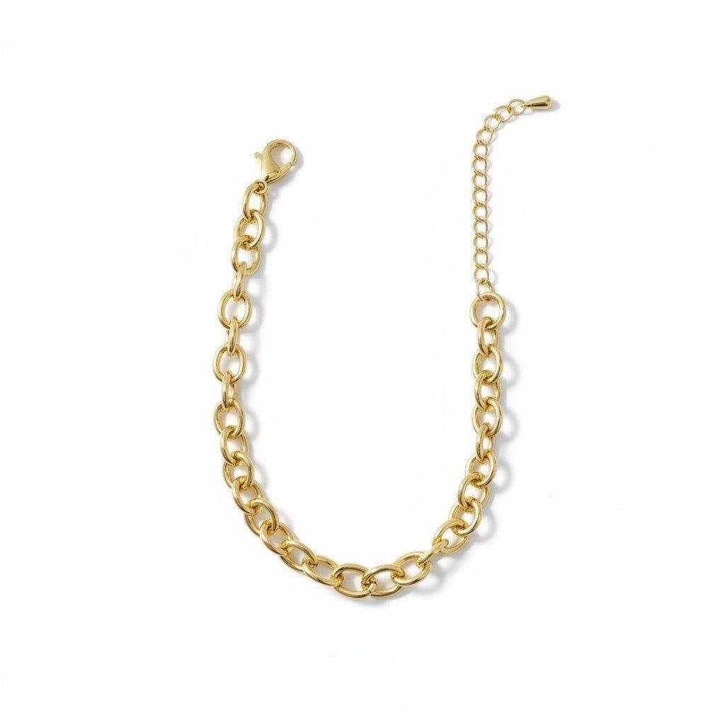 Pulsera Rolo Gruesos con Extensor - Baño de Oro 18k-0
