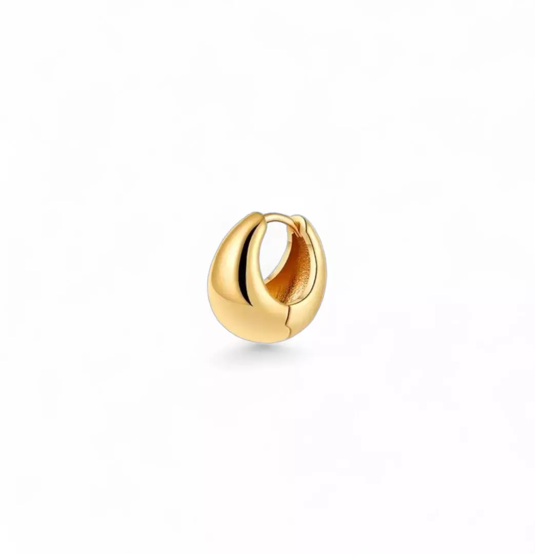 Pack 3 Aros Dorados con Zirconias – Set de Argollas Pequeñas y Medianas-1