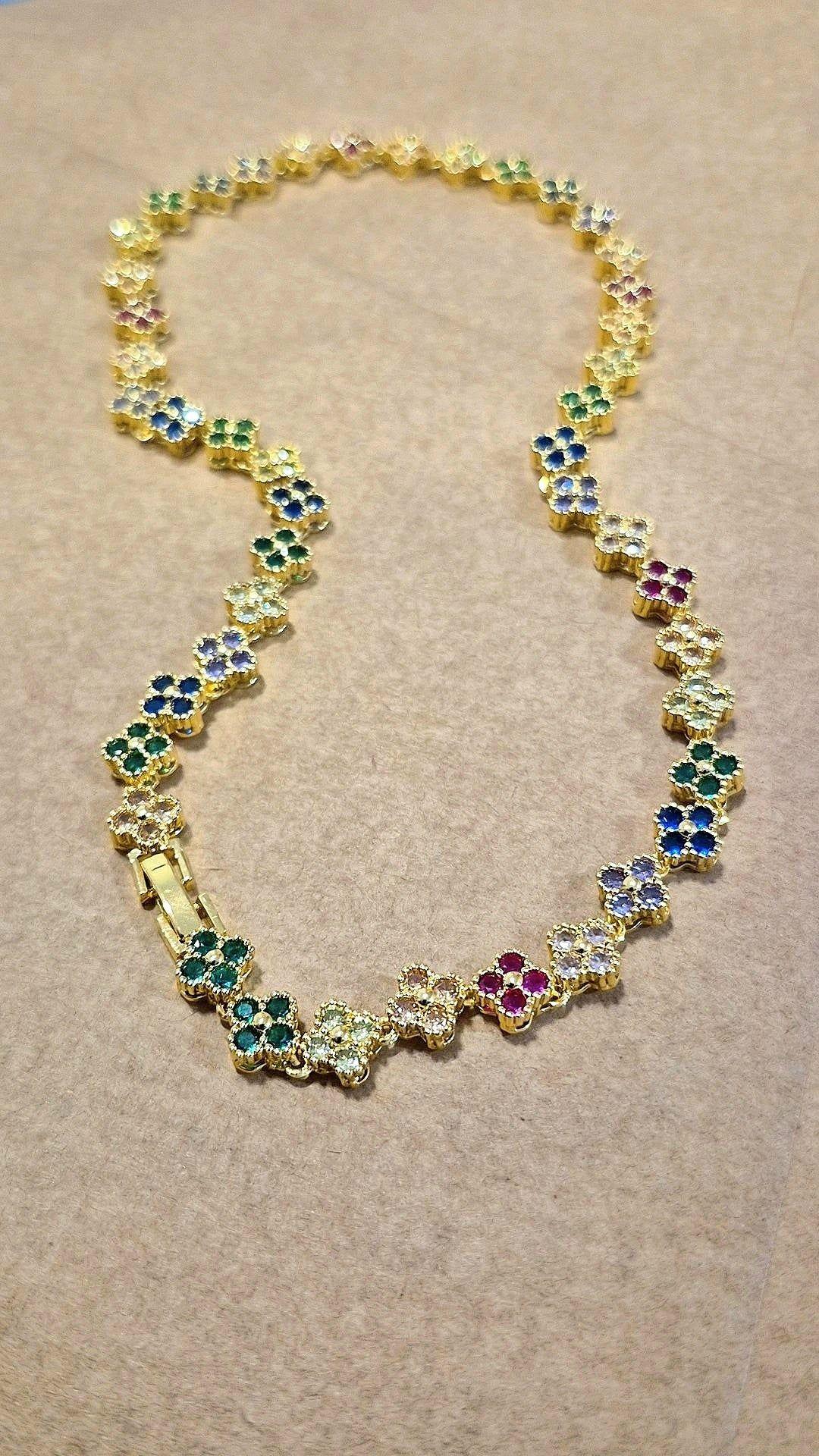 Collar Clover Mini Rainbow-2