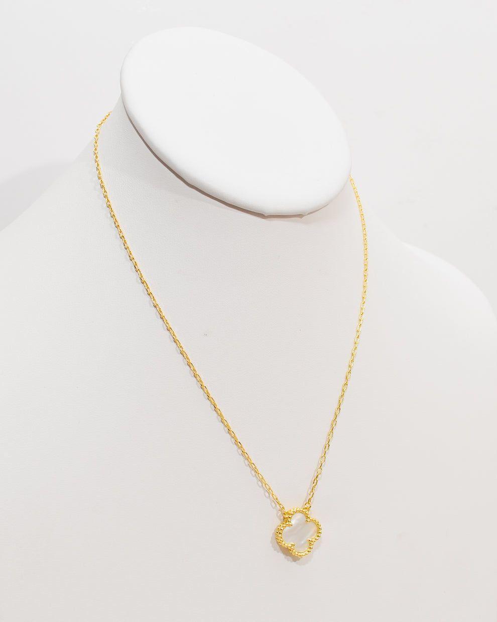 Cadena Clover Nacar Trebol - Baño Oro 18k-3