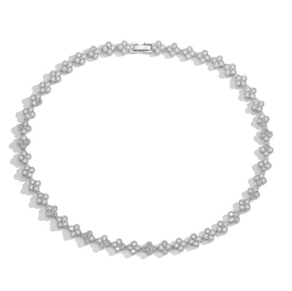 Collar Clover Mini Plateado-0