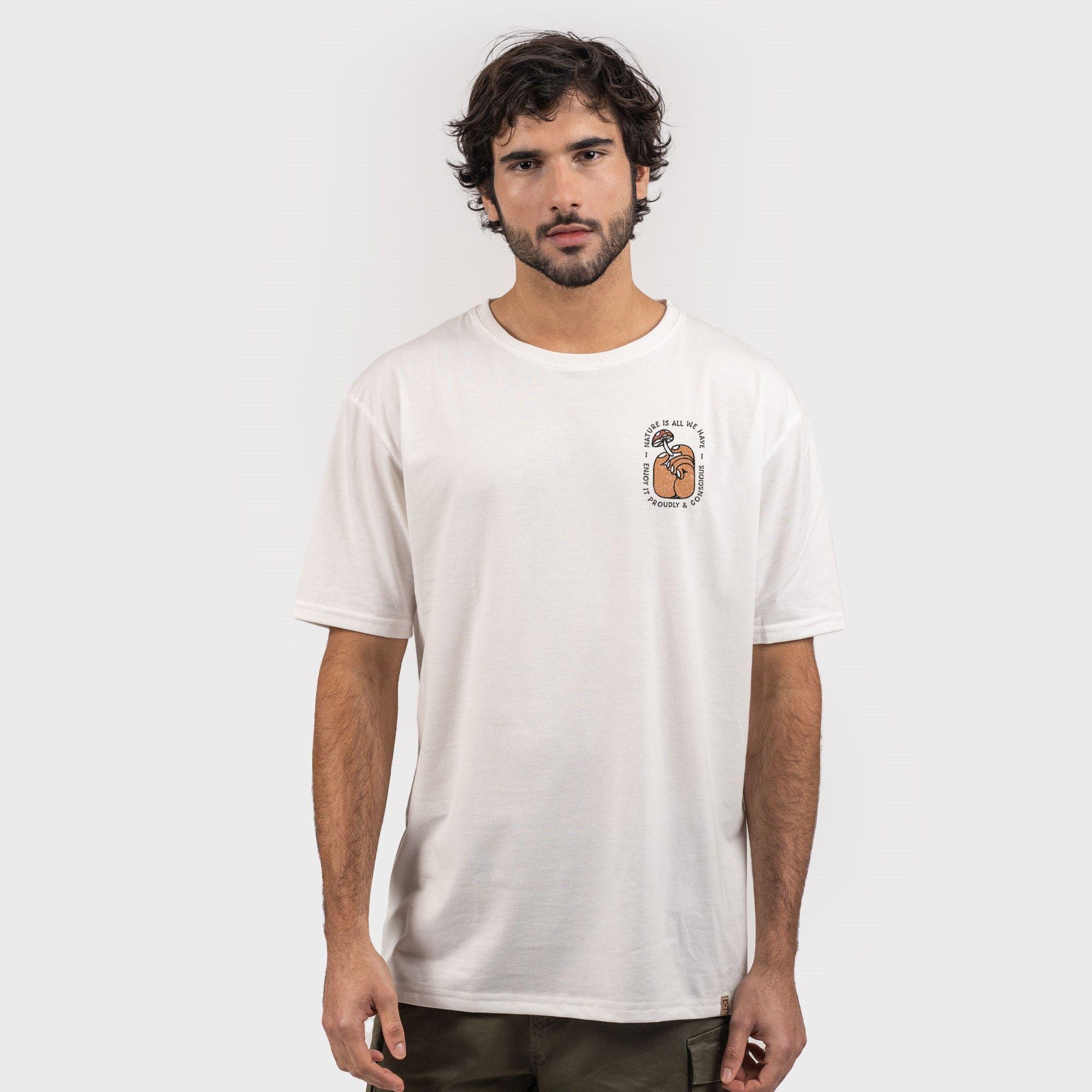 Polera Eco P-13 Hombre White Gnomo-0