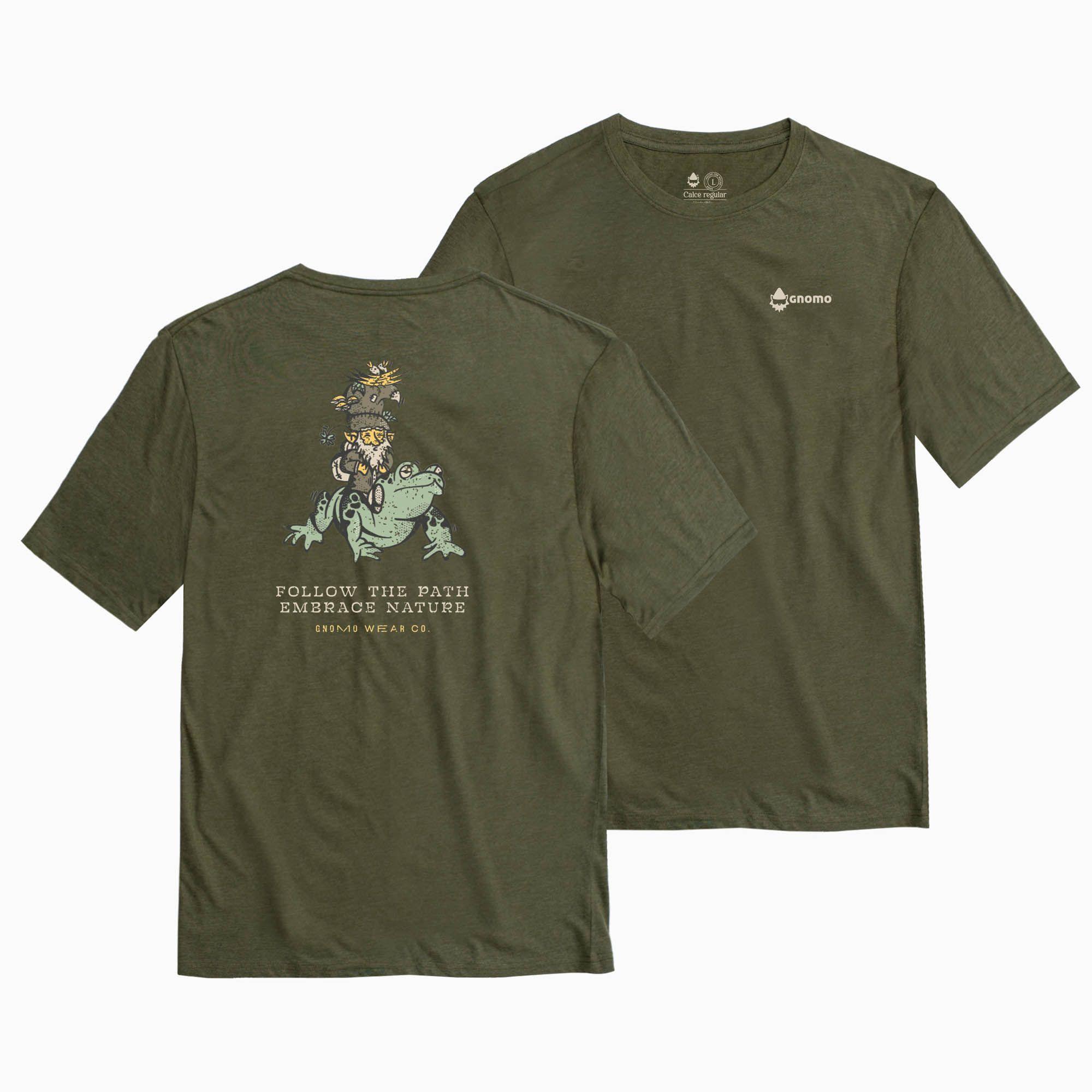 Polera Eco B-4 Hombre Stone Green Gnomo-0