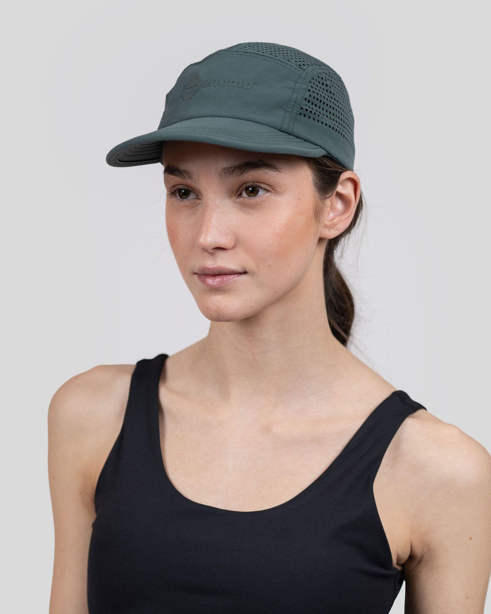 Gorro Runner Perforated Sport Full Logo Petrol Blue Gnomo-1