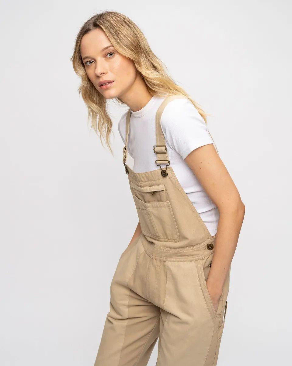 Jardinera Canvas Runar Mujer Beige-1