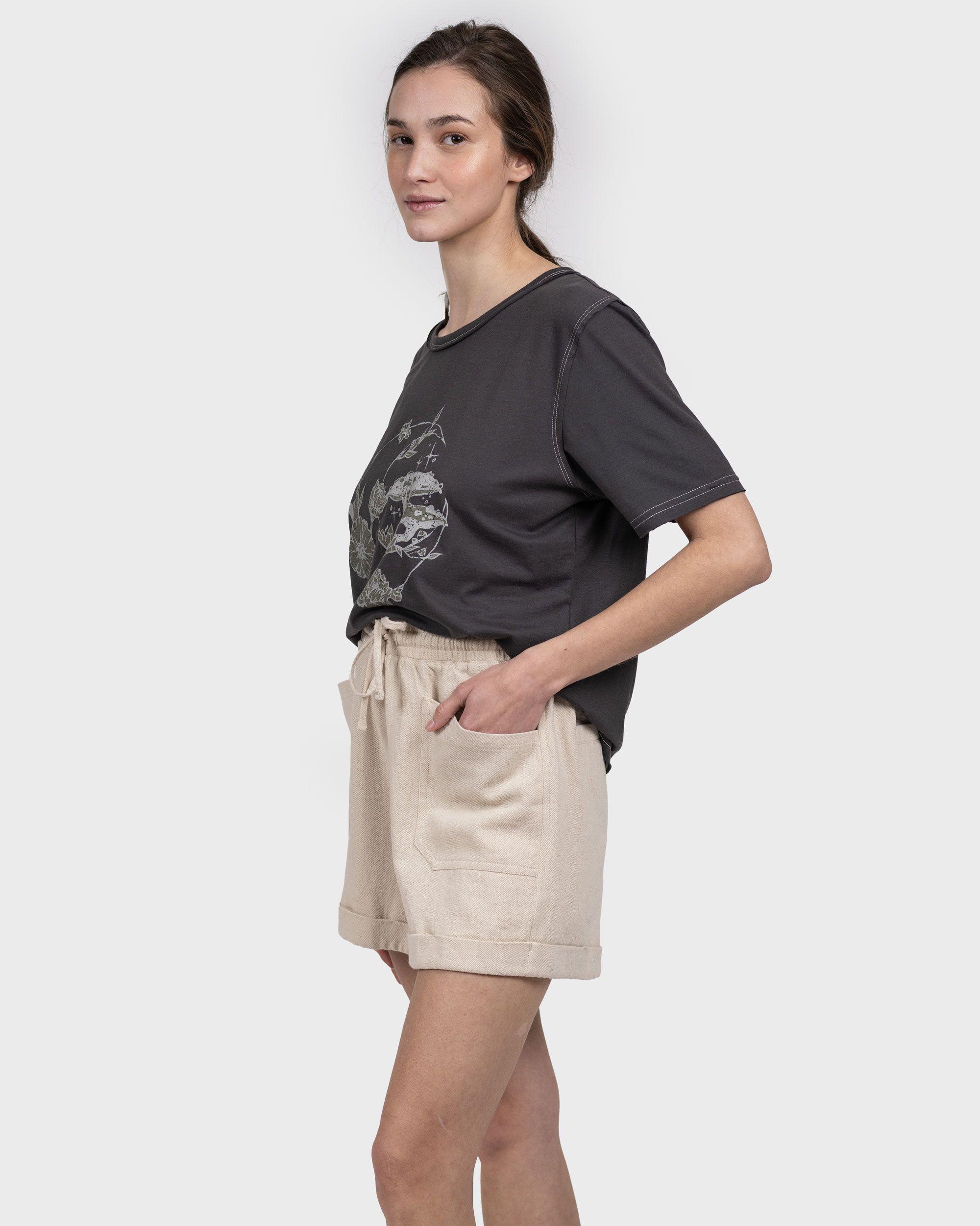 Short Lino Gurip Mujer Sand Gnomo-2