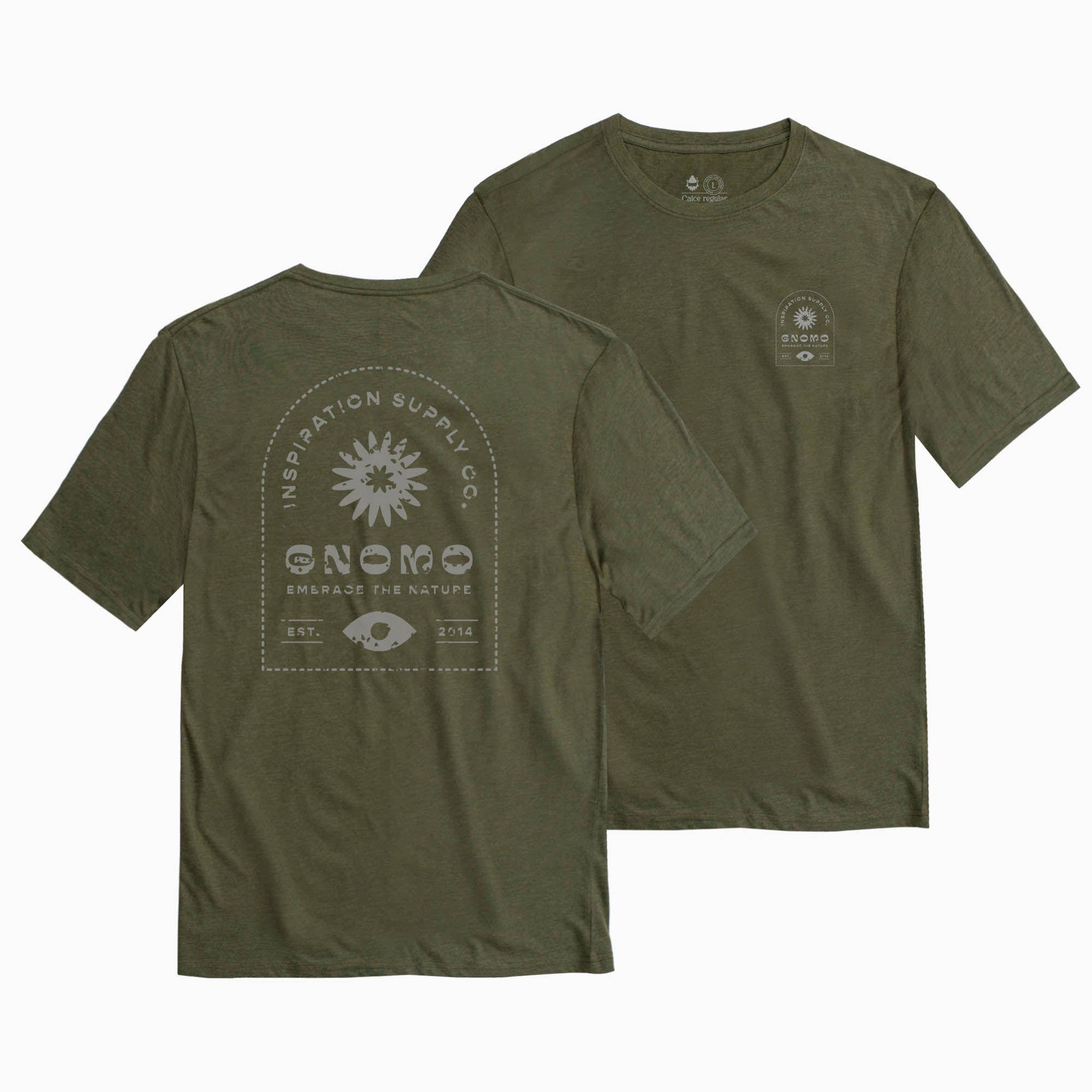 Polera Eco M-8 Hombre Stone Green Gnomo-2